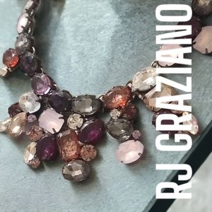 RJ Graziano Statement Crystal Necklace